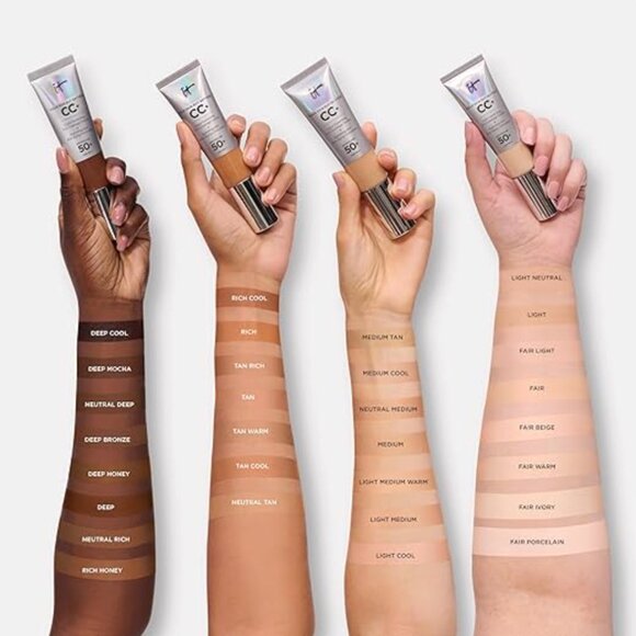 IT Cosmetics  CC+ Cream Full Coverage Color Correcting Foundation SPF 50+ LIGHT - Picture 10 of 10